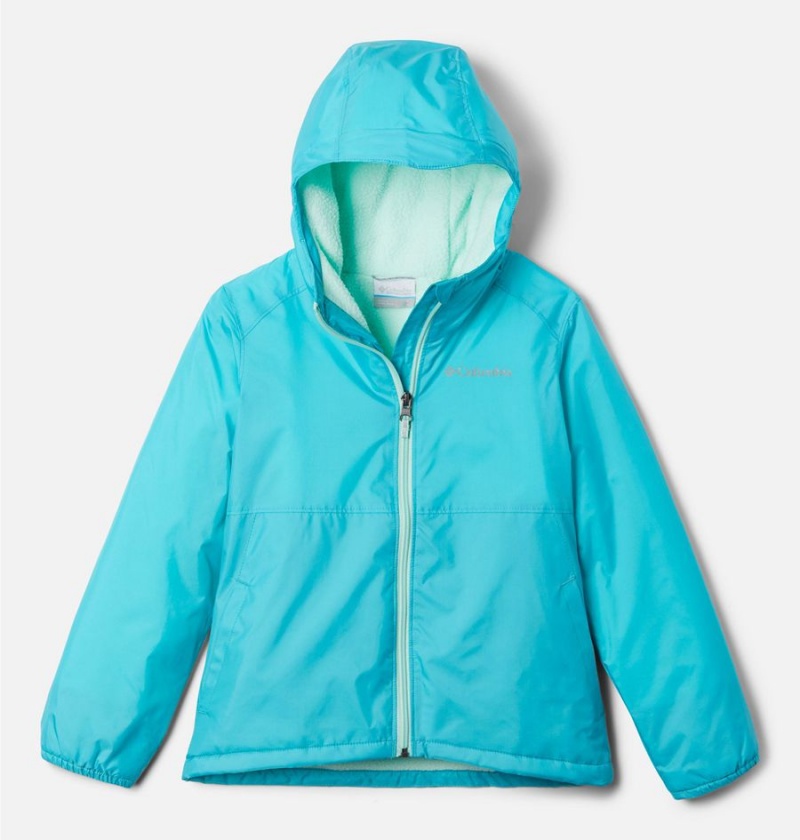 Columbia Switchback Sherpa Lined Kids\' Jacket Turquoise | EAVPJI-732