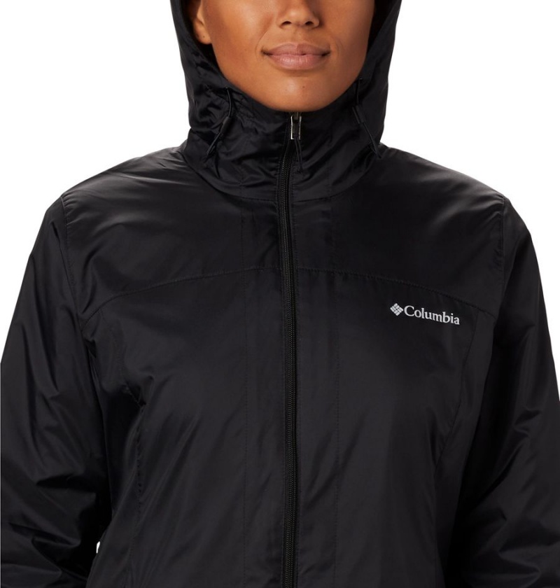 Columbia Switchback Sherpa Lined Women's Rain Jacket Black | RNZUSJ-028