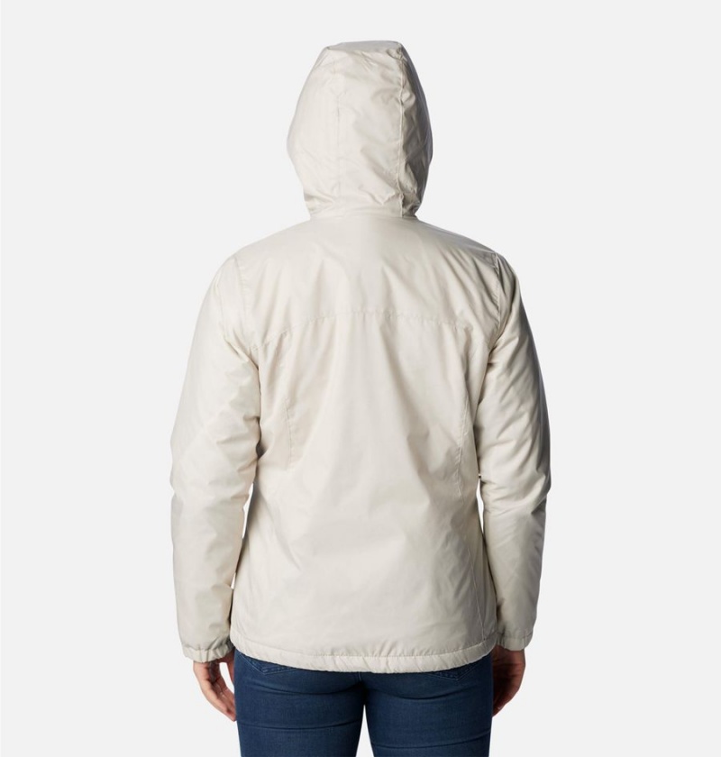 Columbia Switchback Sherpa Lined Women's Rain Jacket White | EATNSZ-042