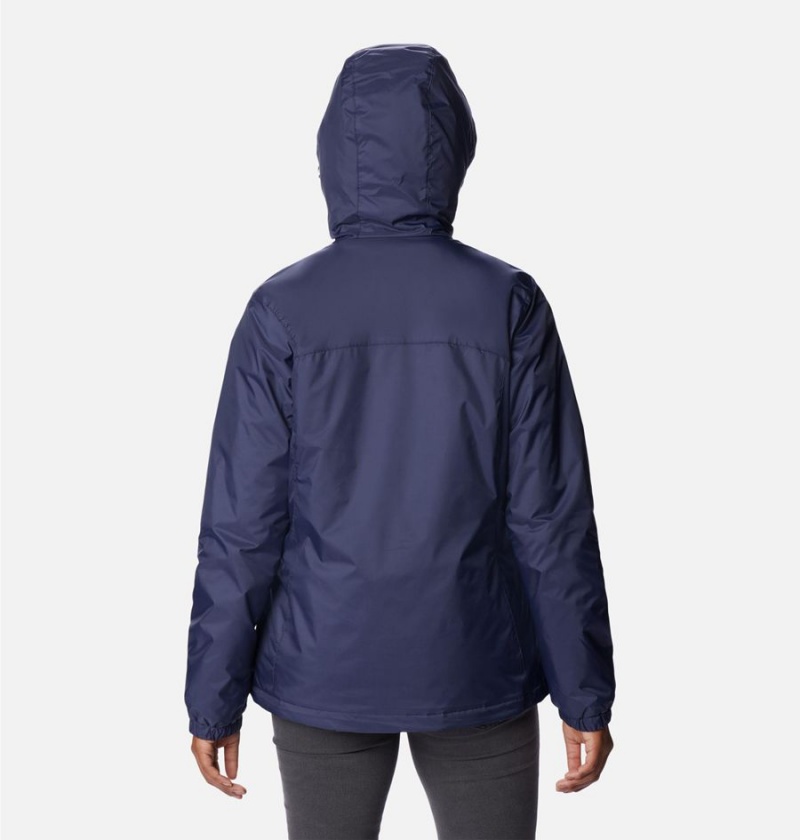 Columbia Switchback Sherpa Lined Women's Rain Jacket Navy | NZAJLS-304