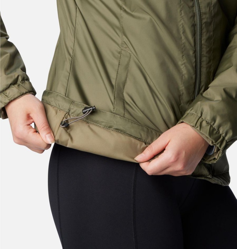 Columbia Switchback Sherpa Lined Women's Rain Jacket Green | CXWOSN-346