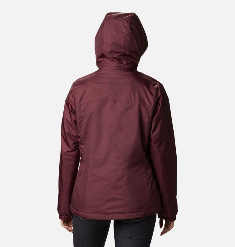Columbia Switchback Sherpa Lined Women's Rain Jacket Coral | YJBUGN-834