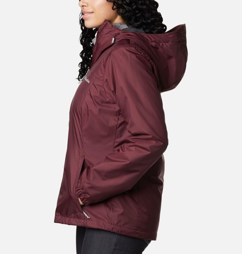 Columbia Switchback Sherpa Lined Women's Rain Jacket Coral | YJBUGN-834