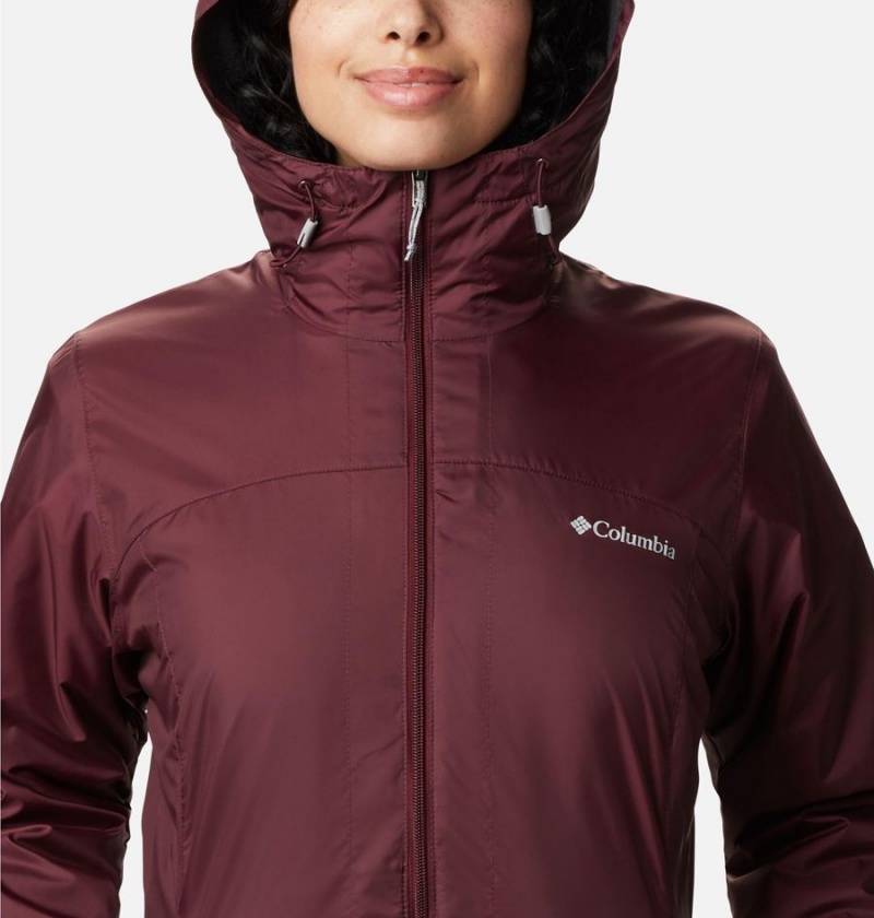 Columbia Switchback Sherpa Lined Women's Rain Jacket Coral | YJBUGN-834