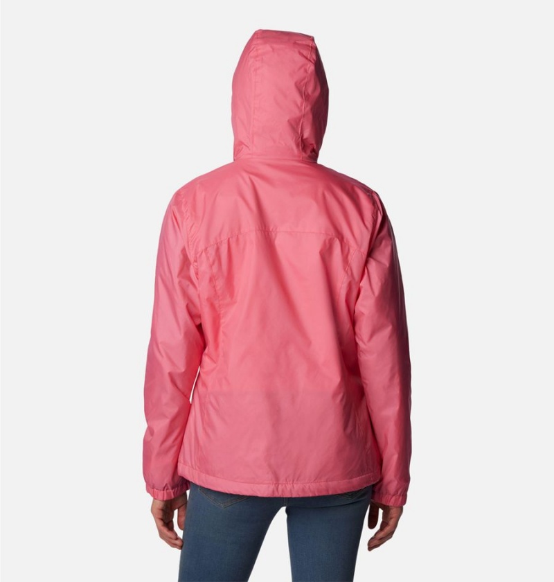 Columbia Switchback Sherpa Lined Women's Rain Jacket Pink | SZBNFU-429