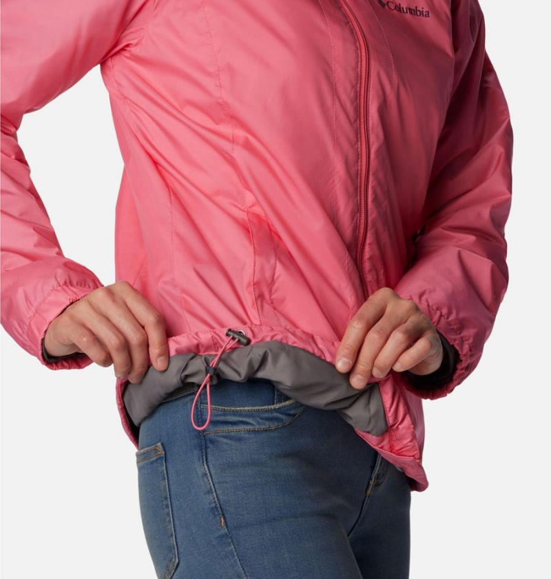 Columbia Switchback Sherpa Lined Women's Rain Jacket Pink | SZBNFU-429