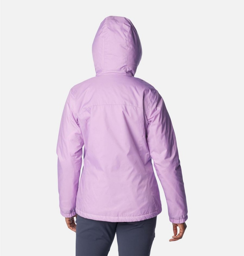 Columbia Switchback Sherpa Lined Women's Rain Jacket Purple | IDOSNC-324