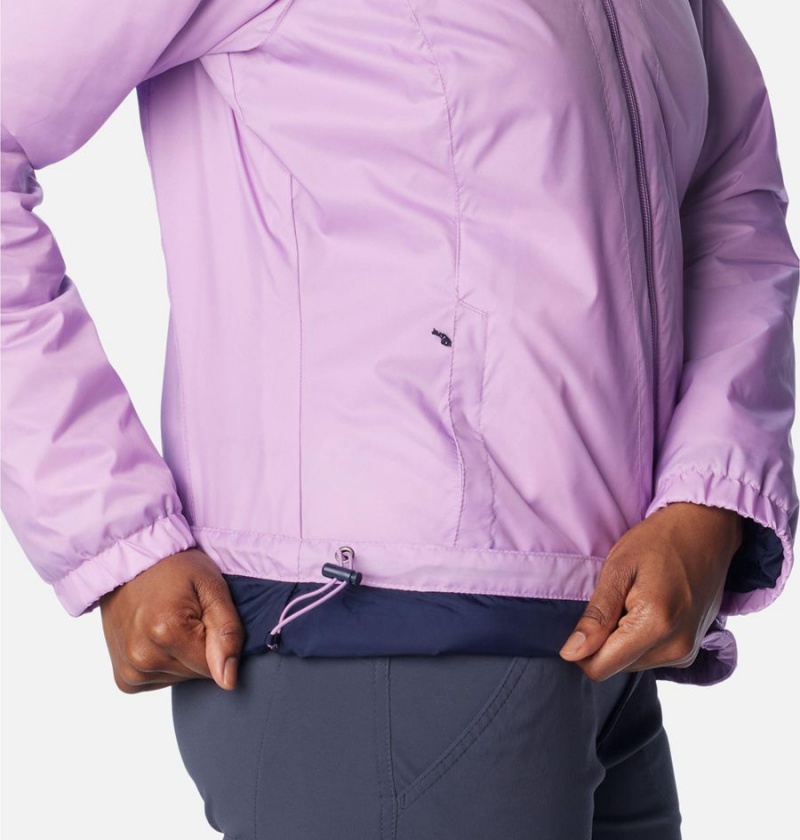 Columbia Switchback Sherpa Lined Women's Rain Jacket Purple | IDOSNC-324
