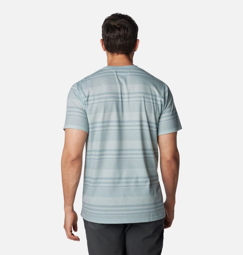 Columbia Taku River Short Sleeve Men's T-Shirt Green | QEJZHO-539
