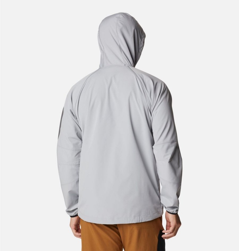 Columbia Tall Heights Hooded Men's Softshell Jackets Grey | KNWJCP-961