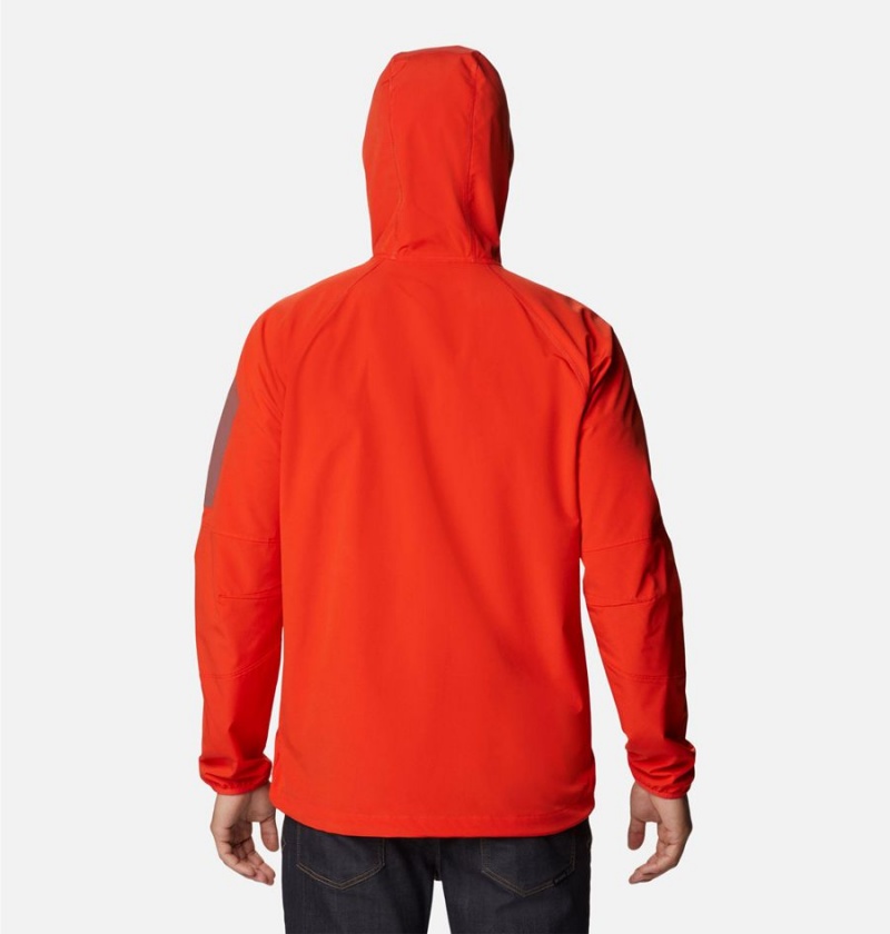 Columbia Tall Heights Hooded Men's Softshell Jackets Red | SNFKEO-864