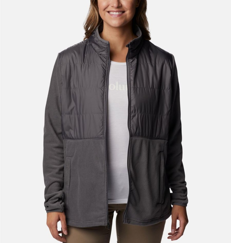 Columbia Tamarancho Full Zip Women's Fleece Jacket Grey | MDGHKY-518