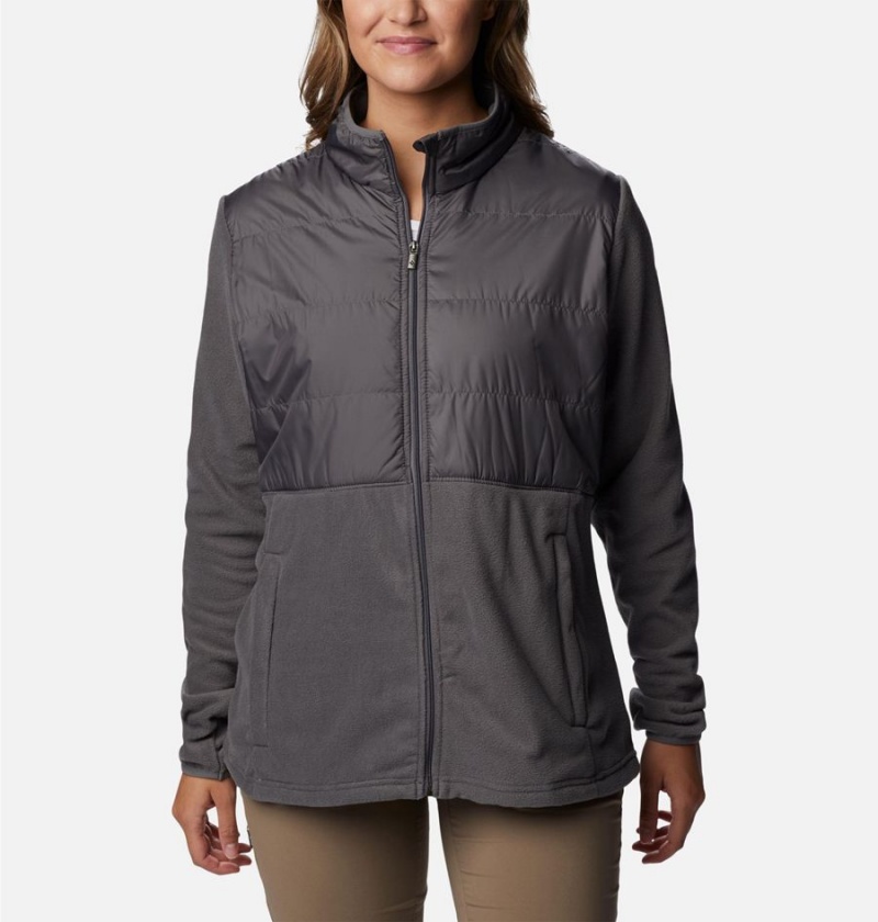Columbia Tamarancho Full Zip Women\'s Fleece Jacket Grey | MDGHKY-518