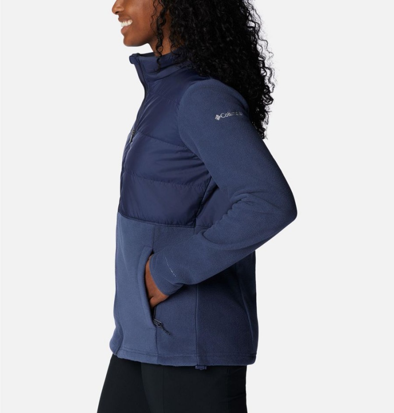 Columbia Tamarancho Full Zip Women's Fleece Jacket Navy | BHDSAJ-243