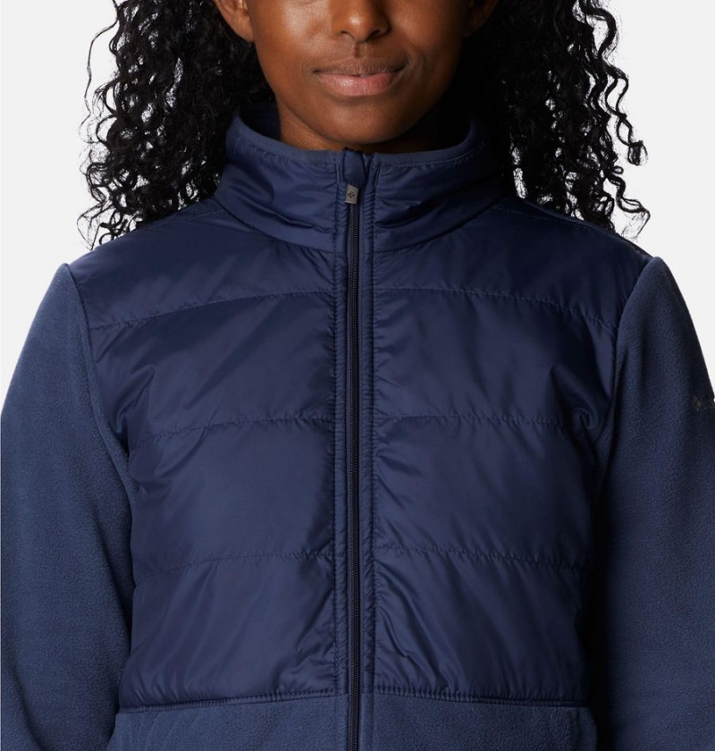 Columbia Tamarancho Full Zip Women's Fleece Jacket Navy | BHDSAJ-243