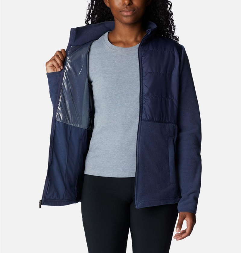Columbia Tamarancho Full Zip Women's Fleece Jacket Navy | BHDSAJ-243