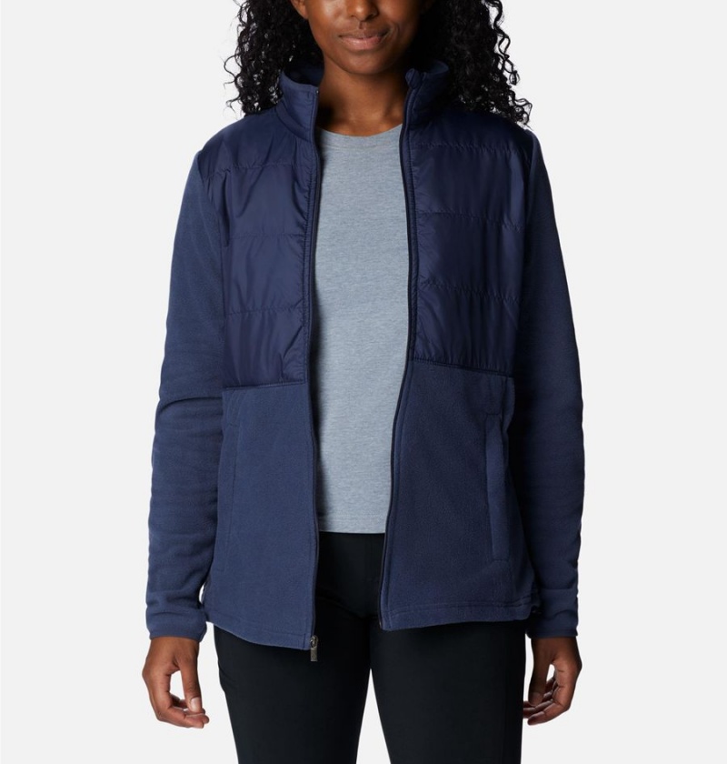 Columbia Tamarancho Full Zip Women's Fleece Jacket Navy | BHDSAJ-243