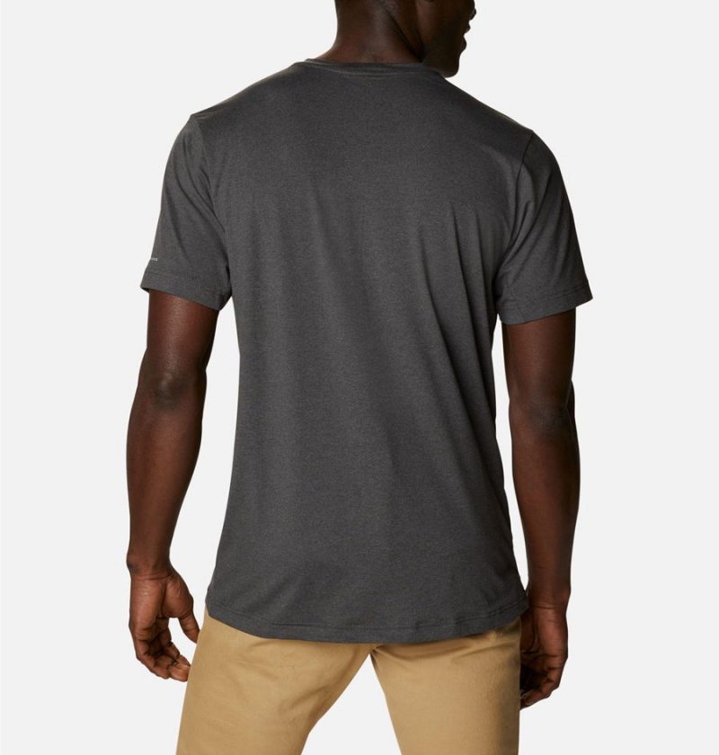 Columbia Tech Trail Crew Neck Men's T-Shirt Grey | GTIRSF-701