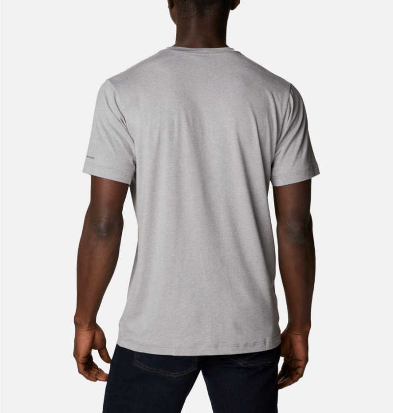 Columbia Tech Trail Crew Neck Men's T-Shirt Grey | RAVLPC-582