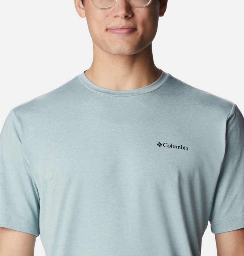 Columbia Tech Trail Graphic Men's T-Shirt Grey | OTNLMW-493