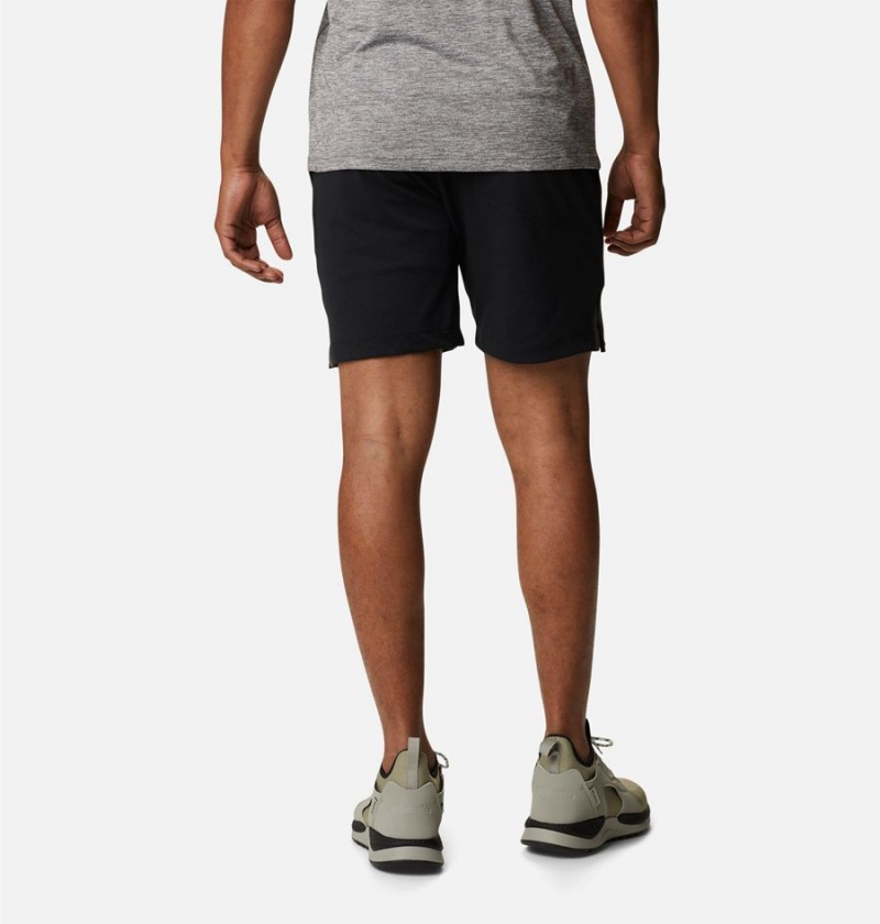 Columbia Tech Trail Knit Men's Shorts Black | FQLPZY-217