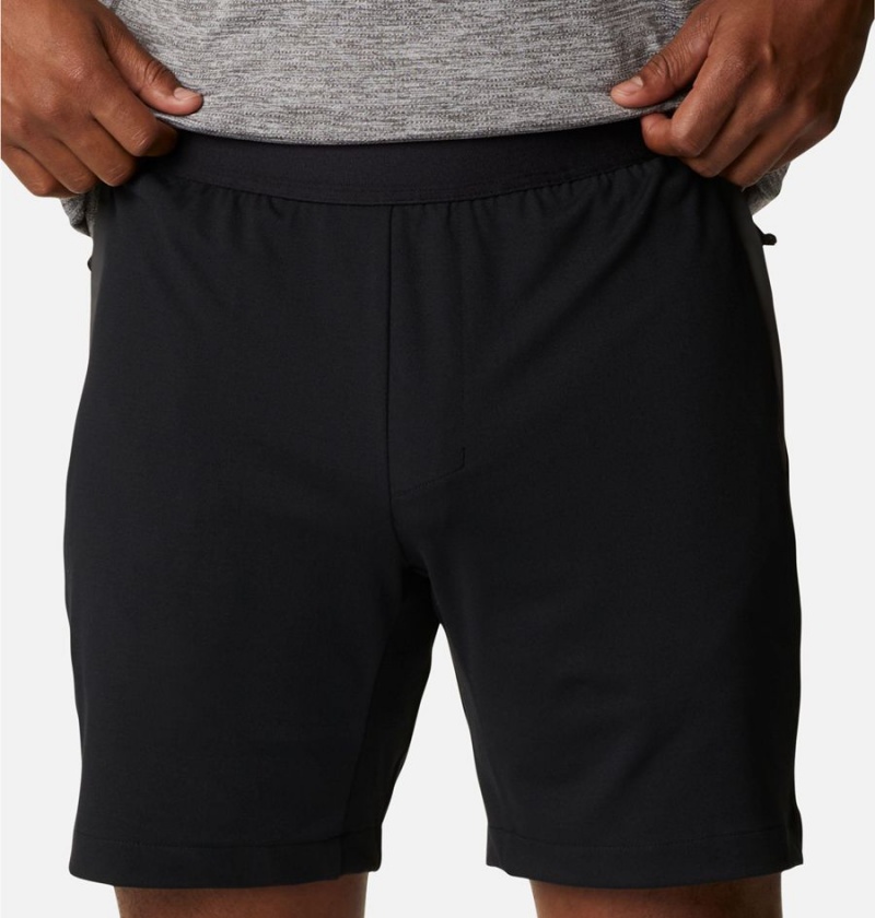 Columbia Tech Trail Knit Men's Shorts Black | FQLPZY-217