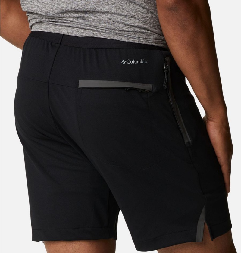 Columbia Tech Trail Knit Men's Shorts Black | FQLPZY-217