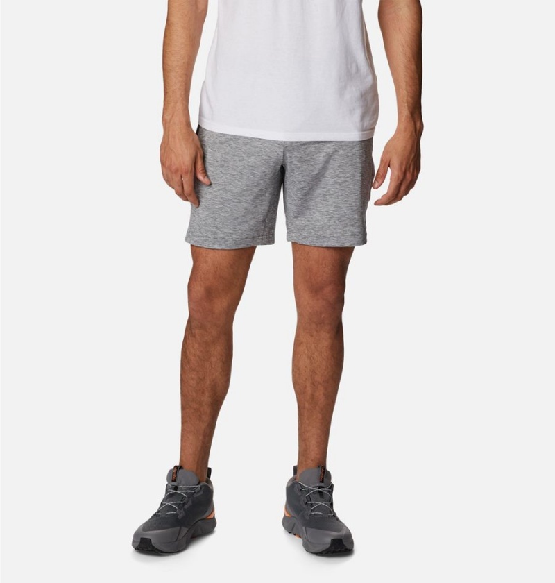 Columbia Tech Trail Knit Men\'s Shorts Grey | OTVUNH-942