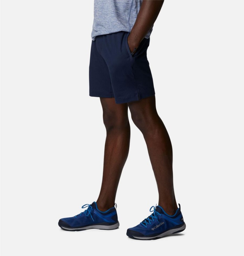 Columbia Tech Trail Knit Men's Shorts Navy | WSFAVI-453