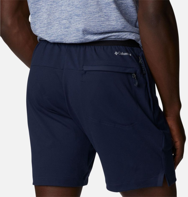 Columbia Tech Trail Knit Men's Shorts Navy | WSFAVI-453