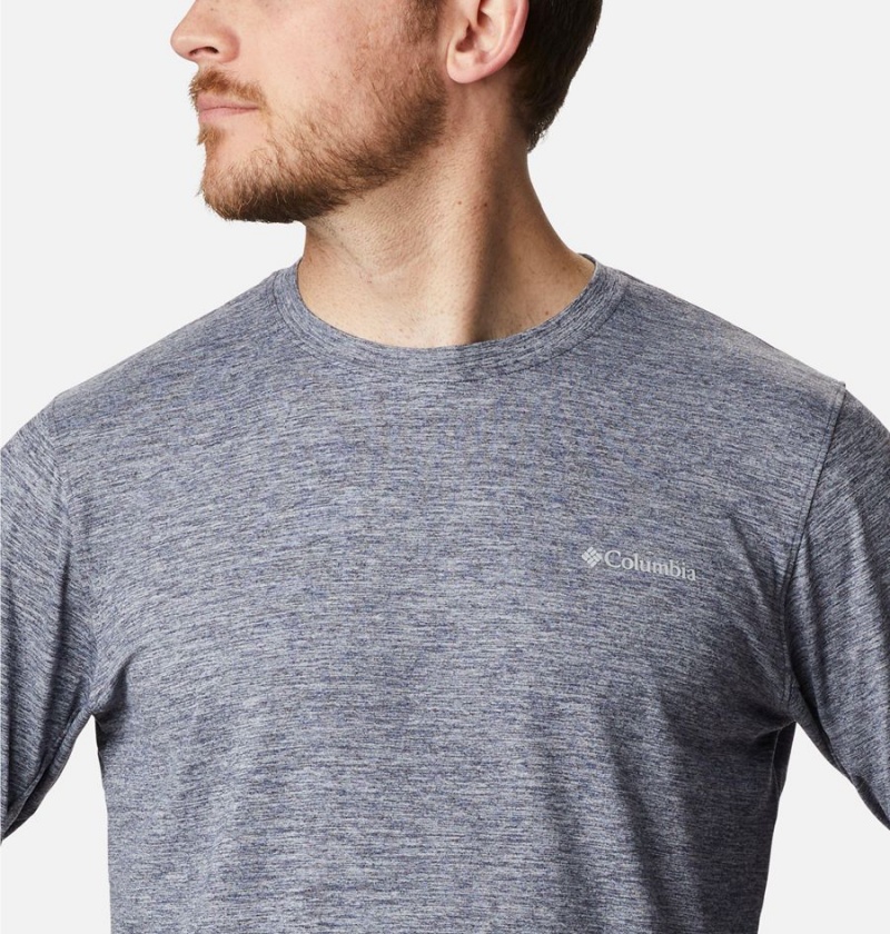 Columbia Tech Trail Long Sleeve Crew II Men's T-Shirt Grey | FUVHQT-146