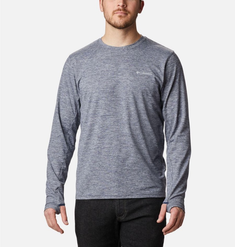 Columbia Tech Trail Long Sleeve Crew II Men\'s T-Shirt Grey | FUVHQT-146