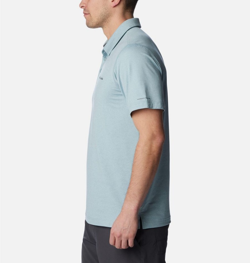 Columbia Tech Trail Men's Polo Shirt Blue | MPWASR-791
