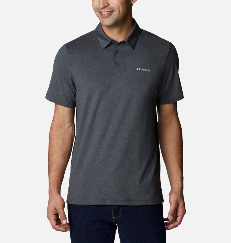 Columbia Tech Trail Men\'s Polo Shirt Grey | YBFQAI-562