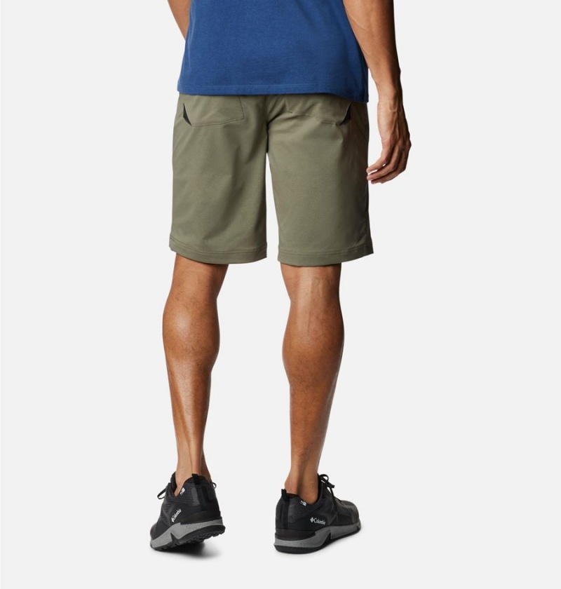 Columbia Tech Trail Men's Shorts Green | RDGWTL-654