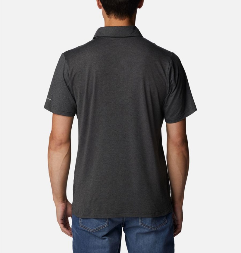 Columbia Tech Trail Novelty Men's Polo Shirt Grey | YSMILP-503