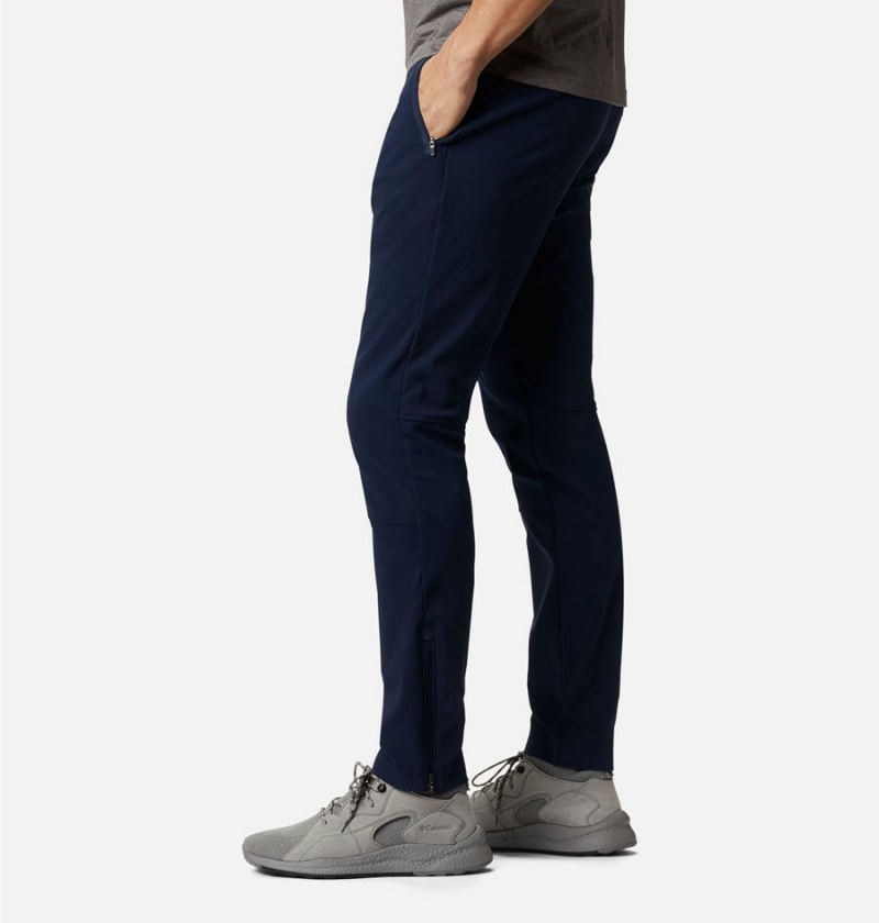 Columbia Tech Trail Warm Men's Pants Navy | QFBKTO-796