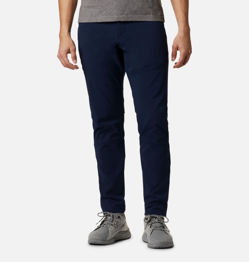 Columbia Tech Trail Warm Men\'s Pants Navy | QFBKTO-796