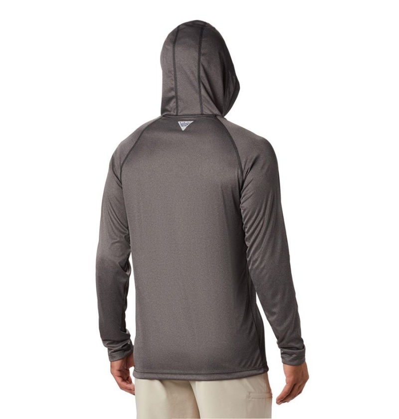 Columbia Terminal Tackle Heather Men's Hoodie Brown | WNAXKR-418