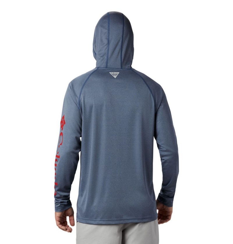 Columbia Terminal Tackle Heather Men's Hoodie Blue | MZNIAP-493