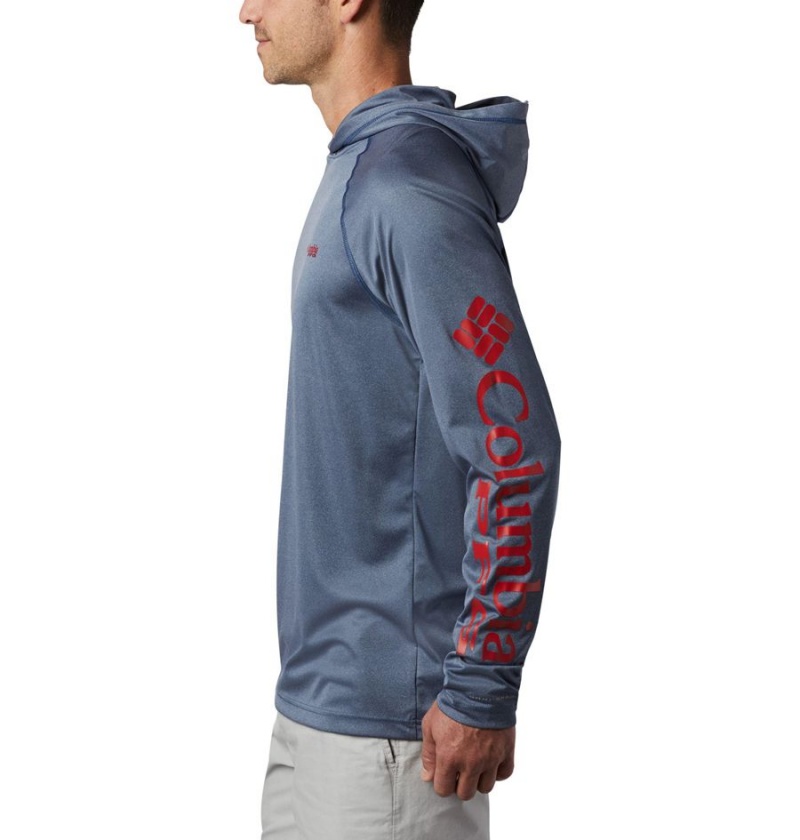Columbia Terminal Tackle Heather Men's Hoodie Blue | MZNIAP-493
