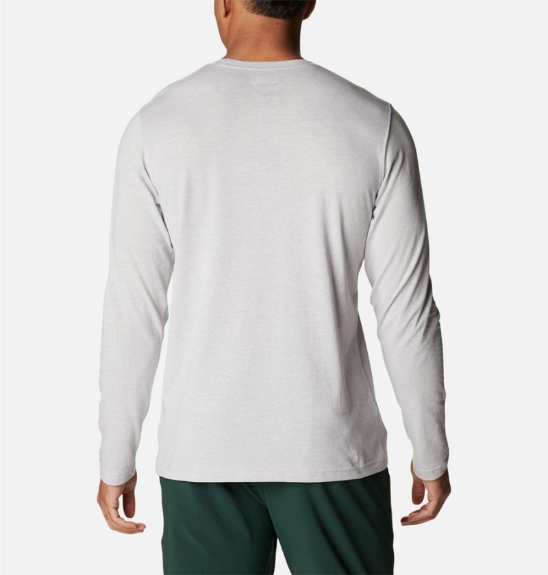 Columbia Thistletown Hills Long Sleeve Crew Men's T-Shirt Grey | YNLOGW-974