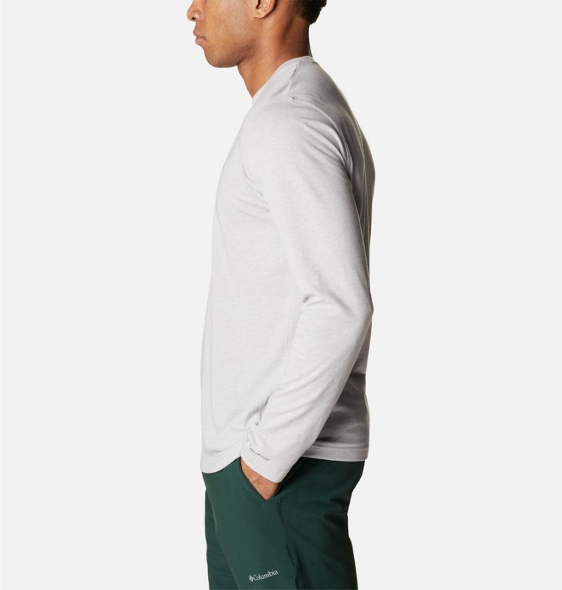 Columbia Thistletown Hills Long Sleeve Crew Men's T-Shirt Grey | YNLOGW-974