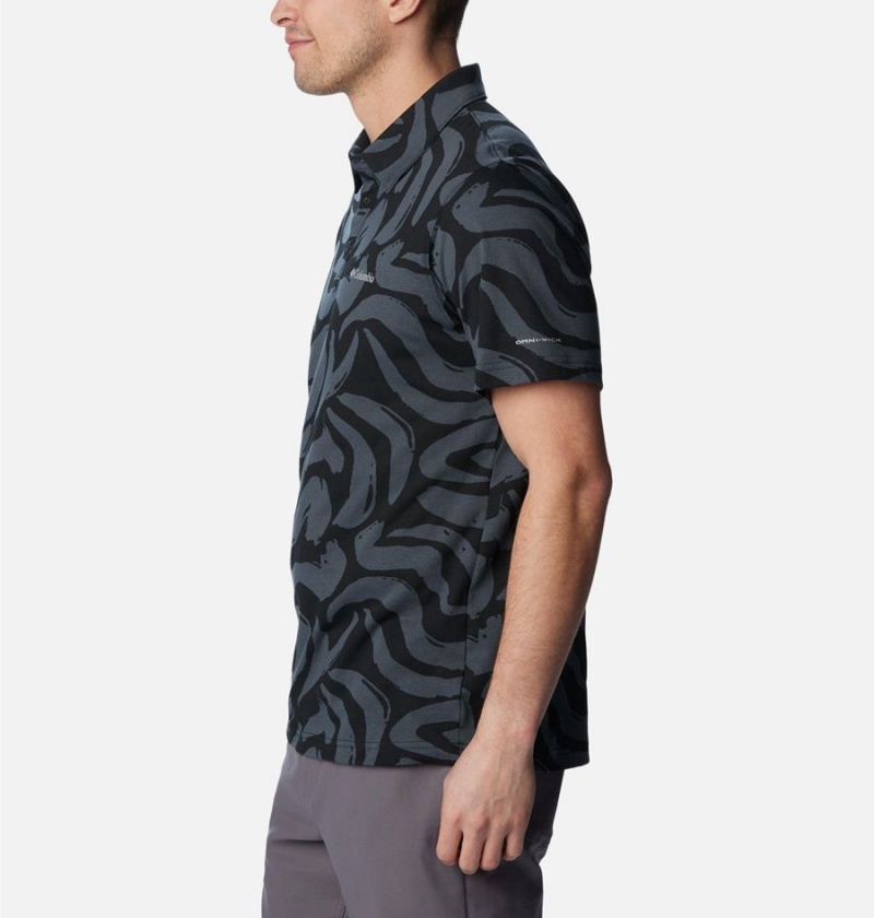 Columbia Thistletown Hills Men's Polo Shirt Black | RGPKVB-409