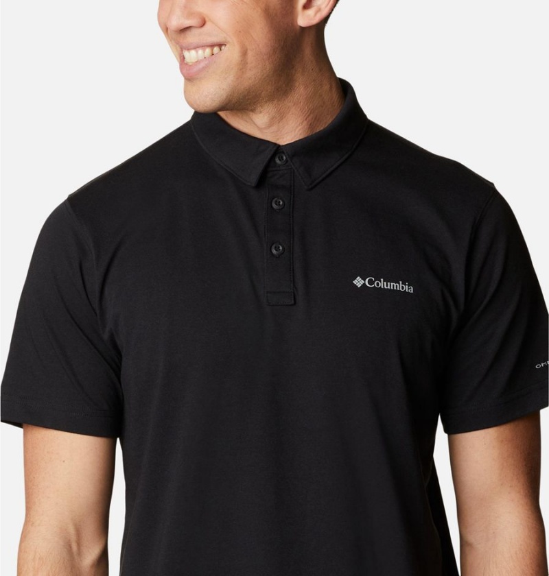 Columbia Thistletown Hills Men's Polo Shirt Black | CEJWSY-587