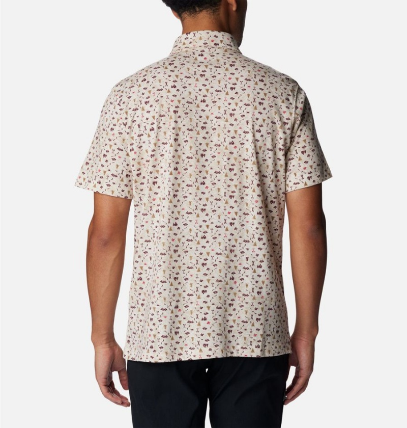 Columbia Thistletown Hills Men's Polo Shirt Beige | JQGUCL-932