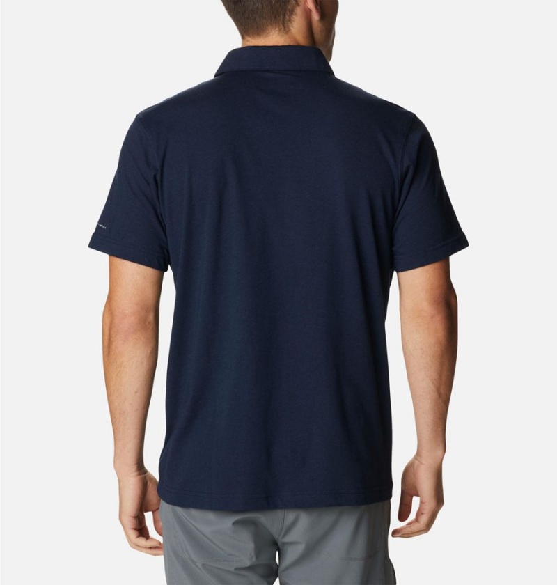 Columbia Thistletown Hills Men's Polo Shirt Navy | JMALYP-598