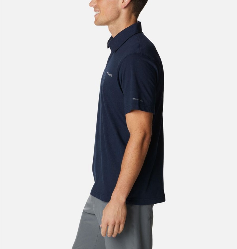 Columbia Thistletown Hills Men's Polo Shirt Navy | JMALYP-598