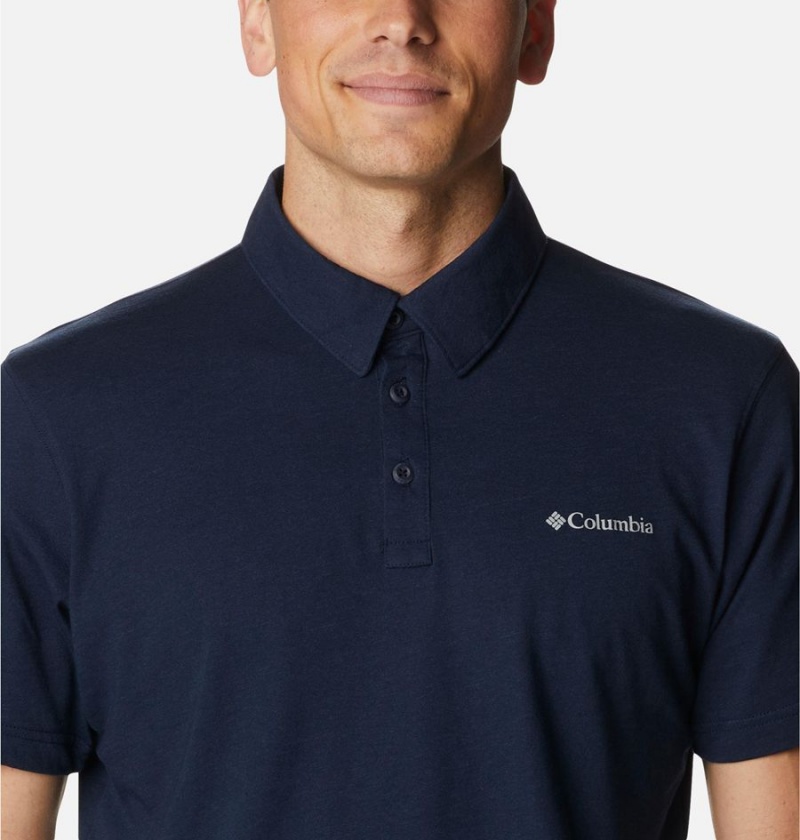 Columbia Thistletown Hills Men's Polo Shirt Navy | JMALYP-598