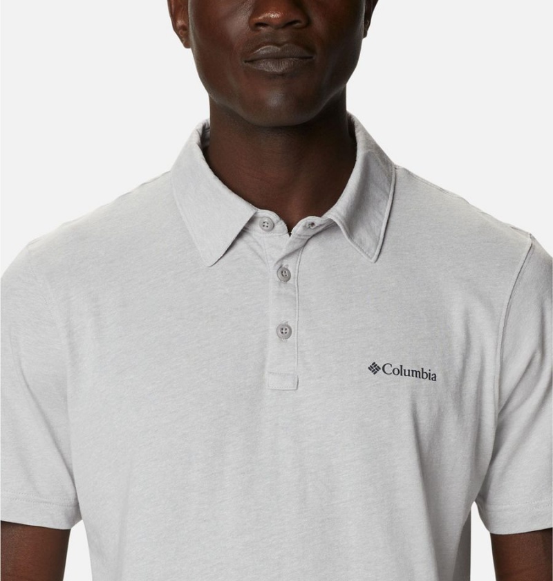 Columbia Thistletown Hills Men's Polo Shirt Grey | NYPOKD-406